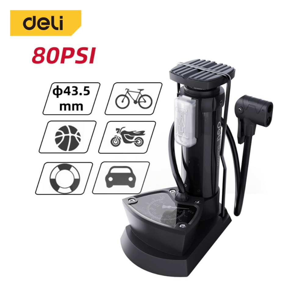 เครื่องสูบลม DELI EDL880003-BK-01 80PSI สีดำ_12